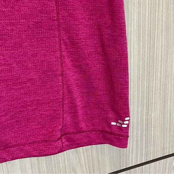 BCG Athletic Short Sleeve V-Neck T-shirt Large Pink Gym Workout Running - Picture 4 of 6